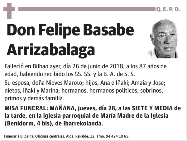 Felipe Basabe Arrizabalaga