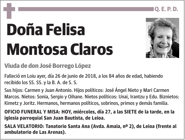 Felisa Montosa Claros