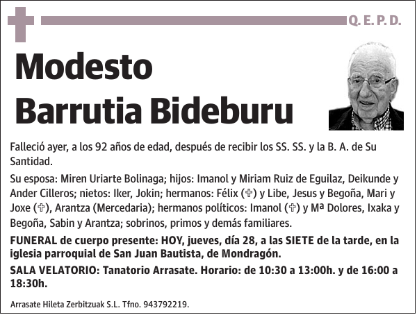 Modesto Barrutia Bideburu