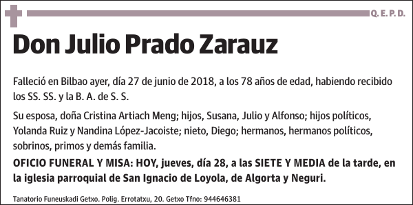 Julio Prado Zarauz