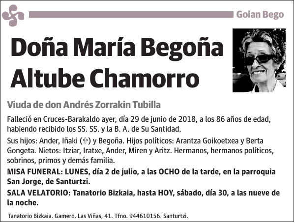 María Begoña Altube Chamorro