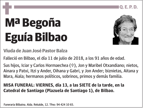 Mª Begoña Eguía Bilbao