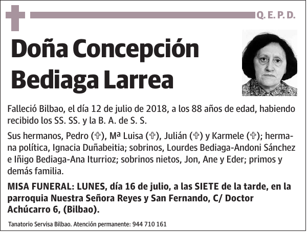 Concepción Bediaga Larrea