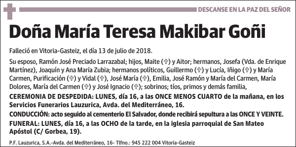 María Teresa Makibar Goñi