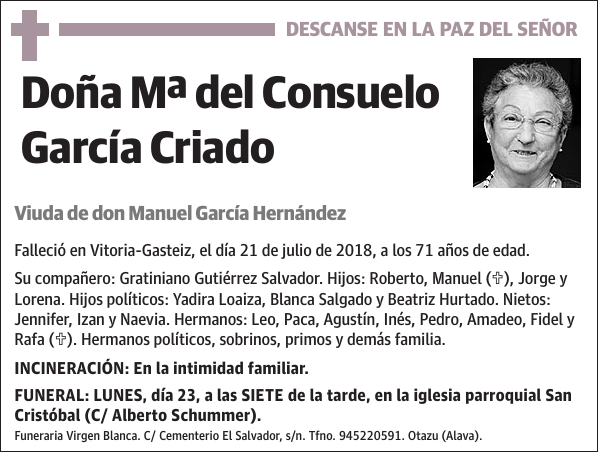 Mª del Consuelo García Criado