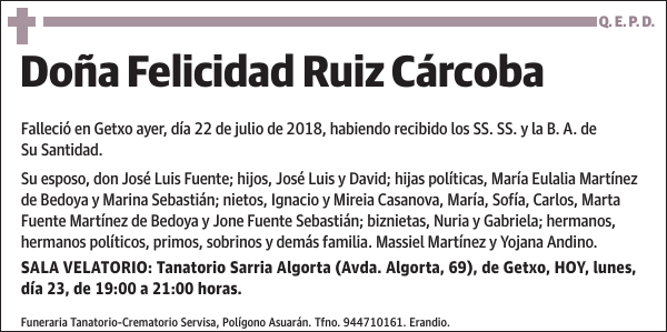 Felicidad Ruiz Cárcoba