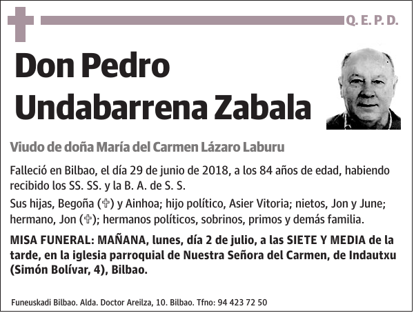 Pedro Undabarrena Zabala