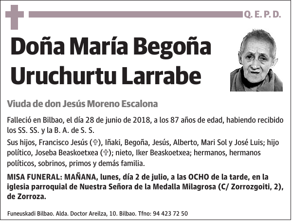 María Begoña Uruchurtu Larrabe