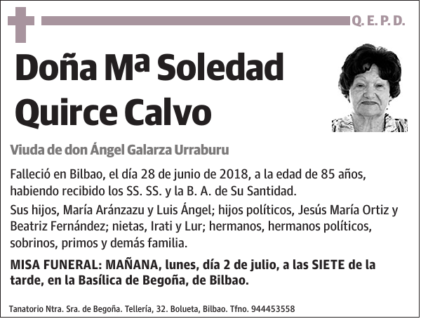 Mª Soledad Quirce Calvo