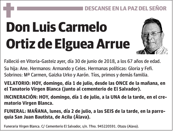 Luis Carmelo Ortiz de Elguea Arrue