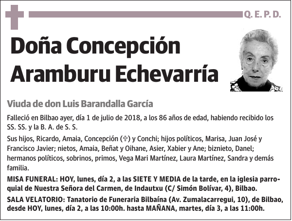 Concepción Aramburu Echevarría