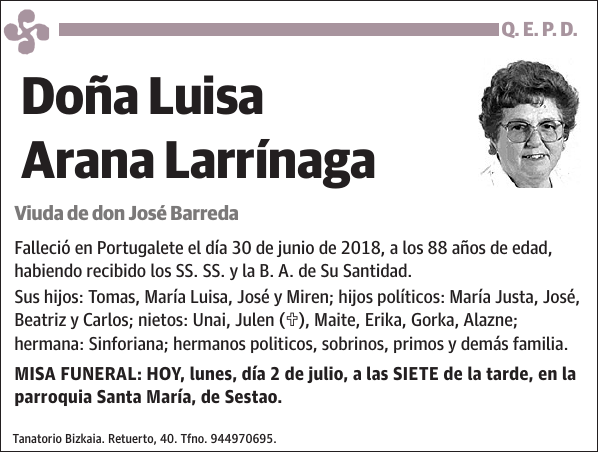 Luisa Arana Larrínaga