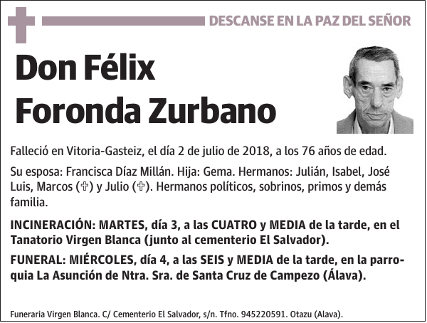 Félix Foronda Zurbano