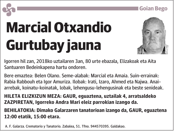 Marcial Otxandio Gurtubay