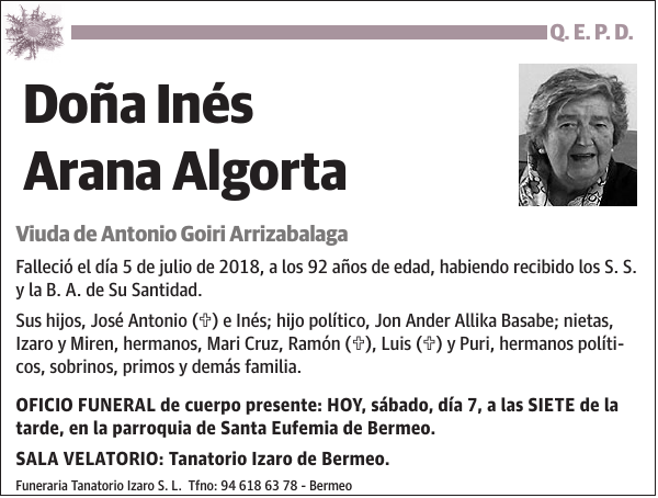 Inés Arana Algorta