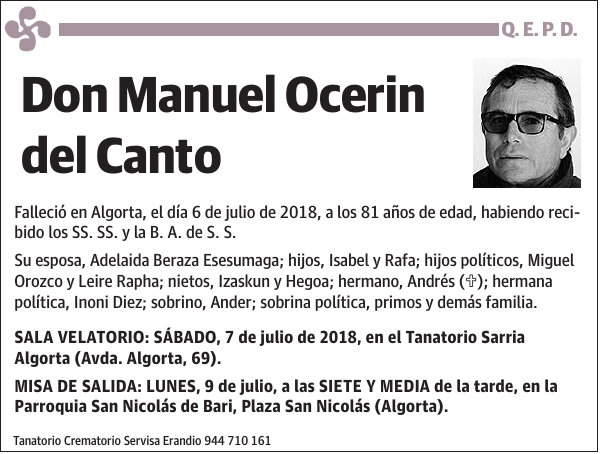 Manuel Ocerin del Canto