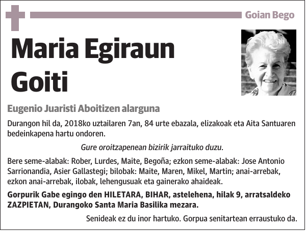 Maria Egiraun Goiti