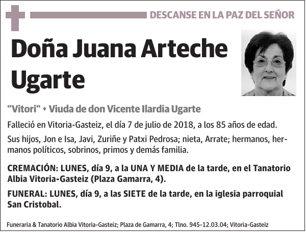 Juana Arteche Ugarte