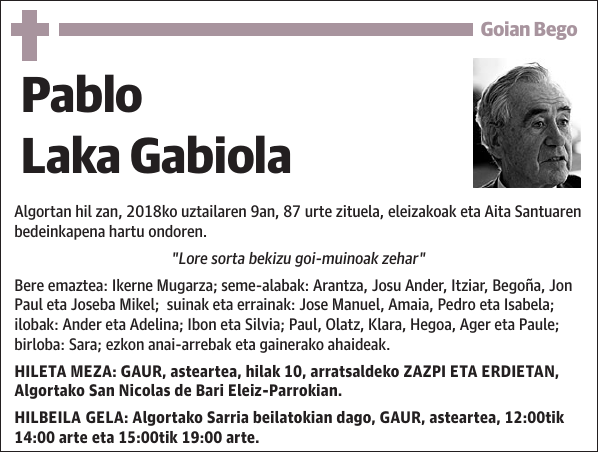 Pablo Laka Gabiola