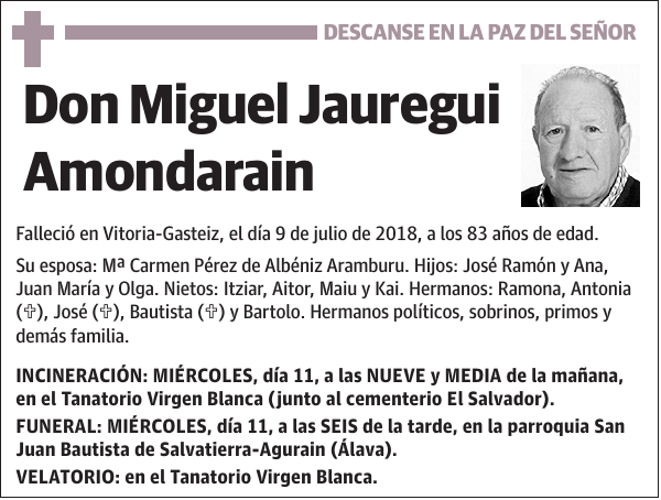 Miguel Jauregui Amondarain