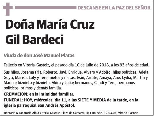 María Cruz Gil Bardeci