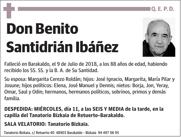 Benito Santidrián Ibáñez