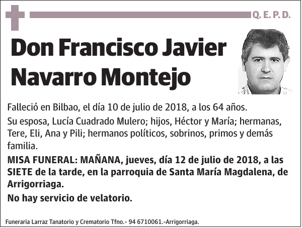 Francisco Javier Navarro Montejo