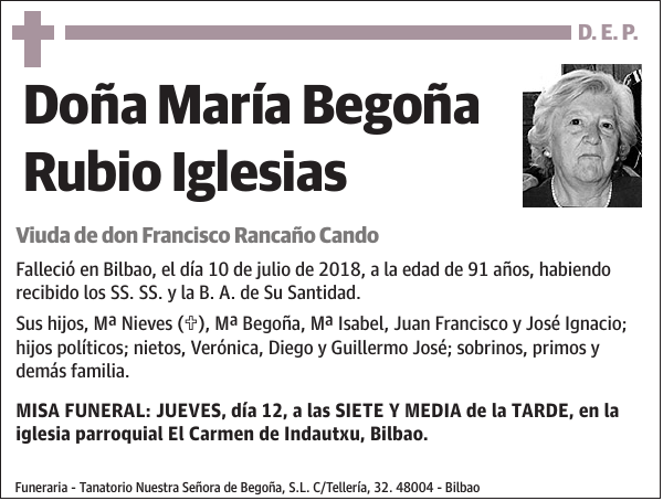 María Begoña Rubio Iglesias