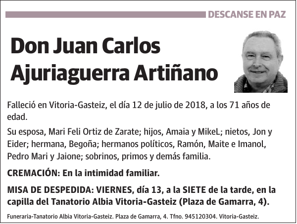 Juan Carlos Ajuriaguerra Artiñano