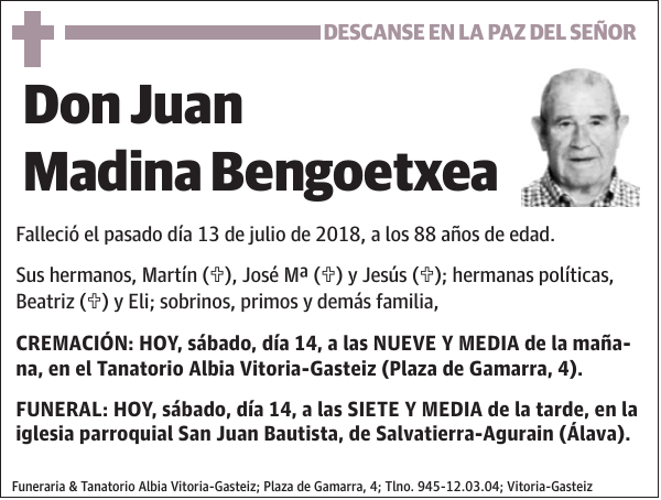 Juan Madina Bengoetxea