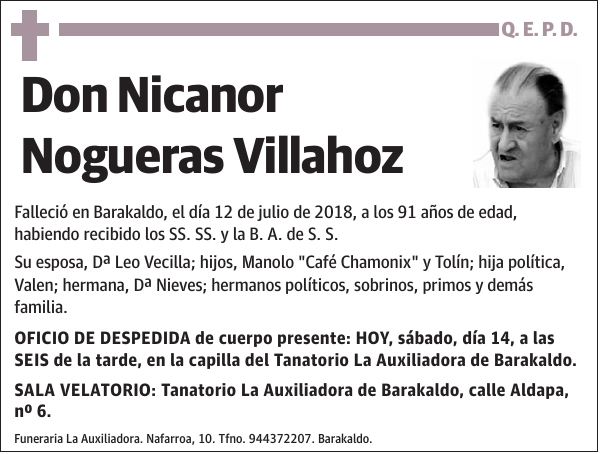 Nicanor Nogueras Villahoz