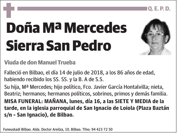 Mª Mercedes Sierra San Pedro