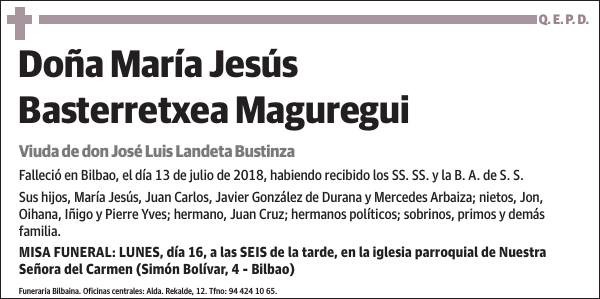 María Jesús Basterretxea Maguregui