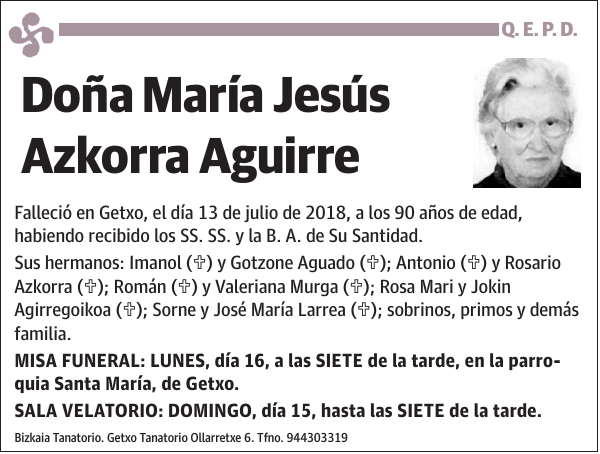 María Jesús Azkorra Aguirre