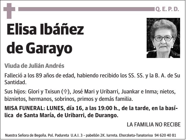 Elisa Ibáñez de Garayo