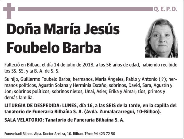 María Jesús Foubelo Barba