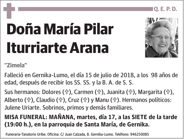 María Pilar Iturriarte Arana