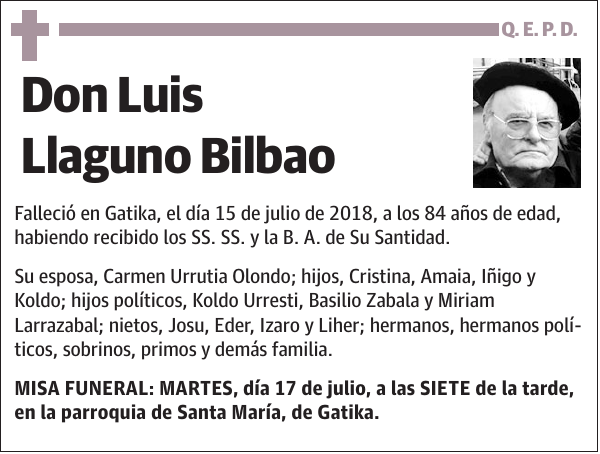 Luis Llaguno Bilbao