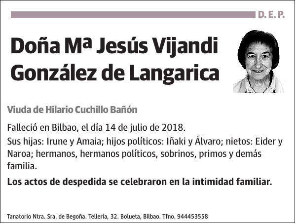 Mª Jesús Vijandi González de Langarica