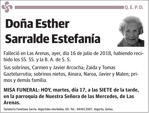 Esther Sarralde Estefanía