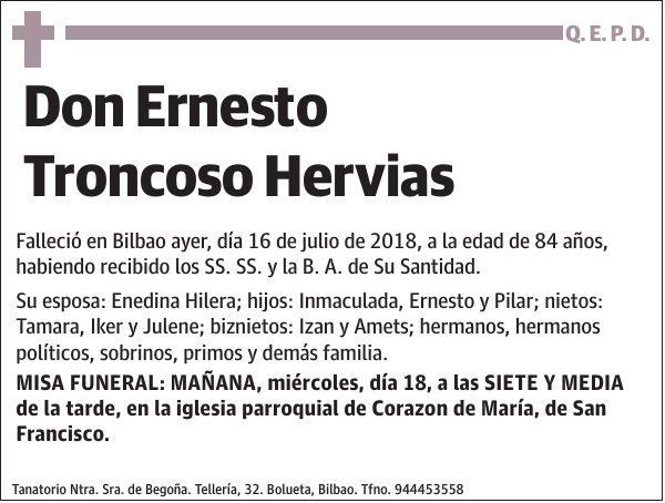 Ernesto Troncoso Hervias