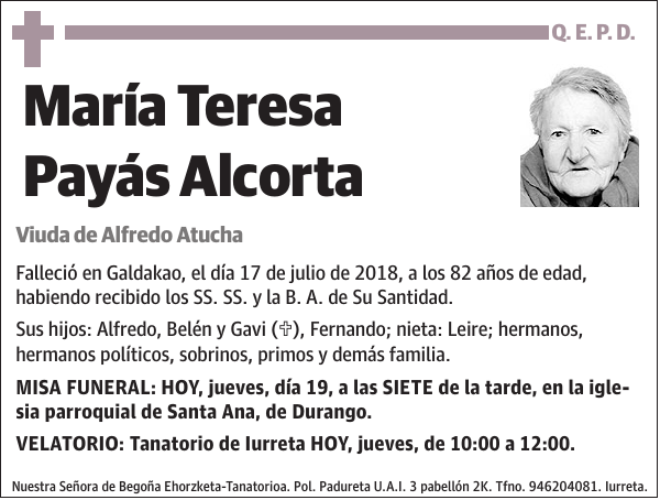 María Teresa Payás Alcorta