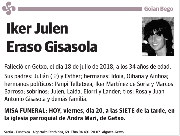 Iker Julen Eraso Gisasola