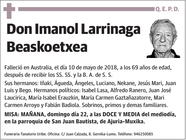 Imanol Larrinaga Beaskoetxea