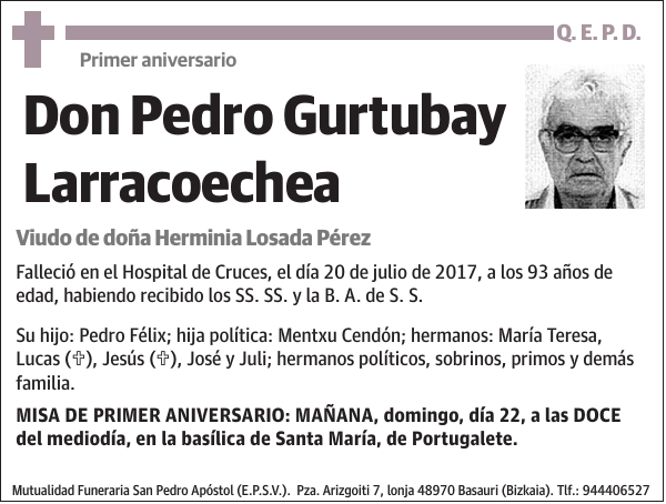 Pedro Gurtubay Larracoechea