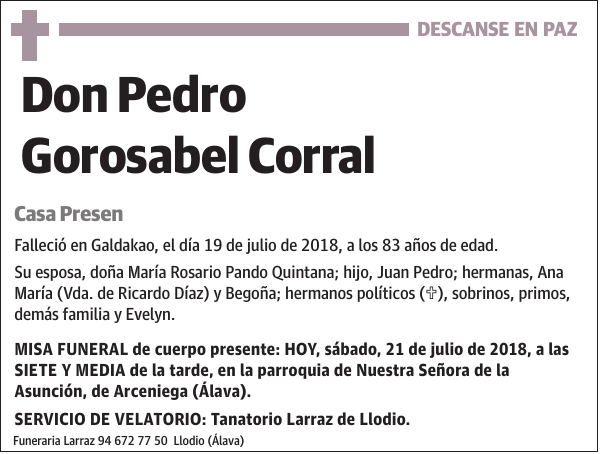 Pedro Gorosabel Corral