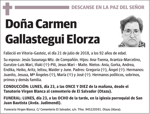 Carmen Gallastegui Elorza