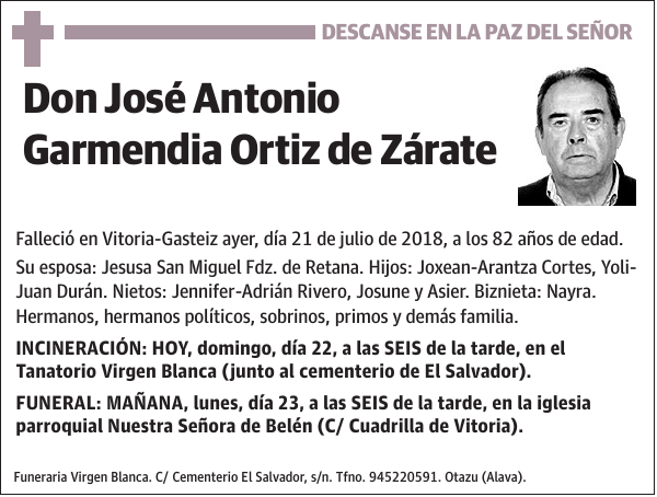 José Antonio Garmendia Ortiz de Zárate