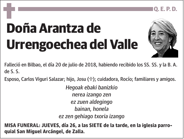 Arantza de Urrengoechea del Valle