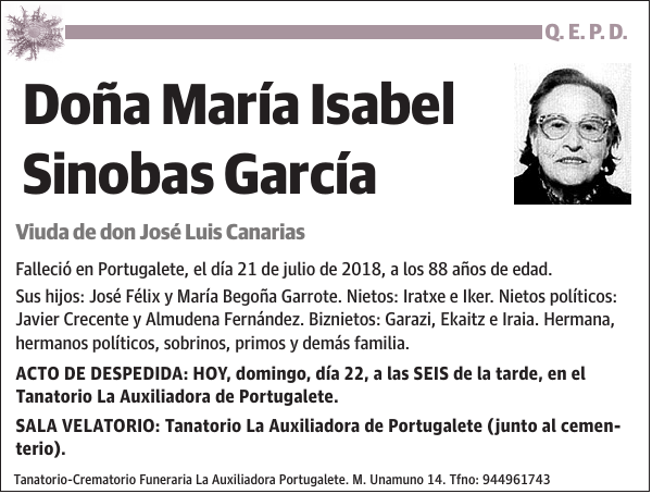 María Isabel Sinobas García